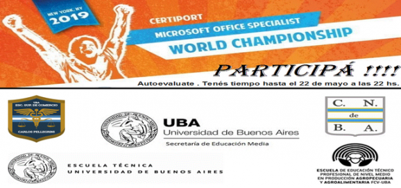 Campeonato Mundial de Microsoft Office Specialist (MOS) | Colegio Nacional  de Buenos Aires